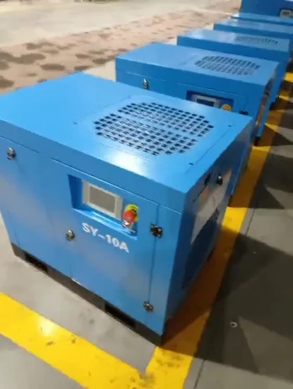Compresseur d'air à vis à fréquence variable haute pression de construction de découpe laser de haute qualité